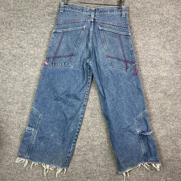 Vintage GAT Los Angeles Y2K Wide Leg Pants Skater Baggy JNCO STYLE size 11 women - Picture 2 of 12